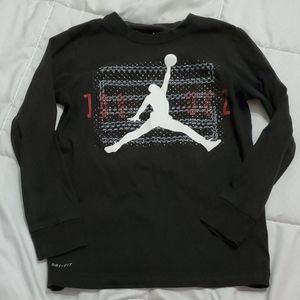 Boys sm jordan dri fit long sleeve tee